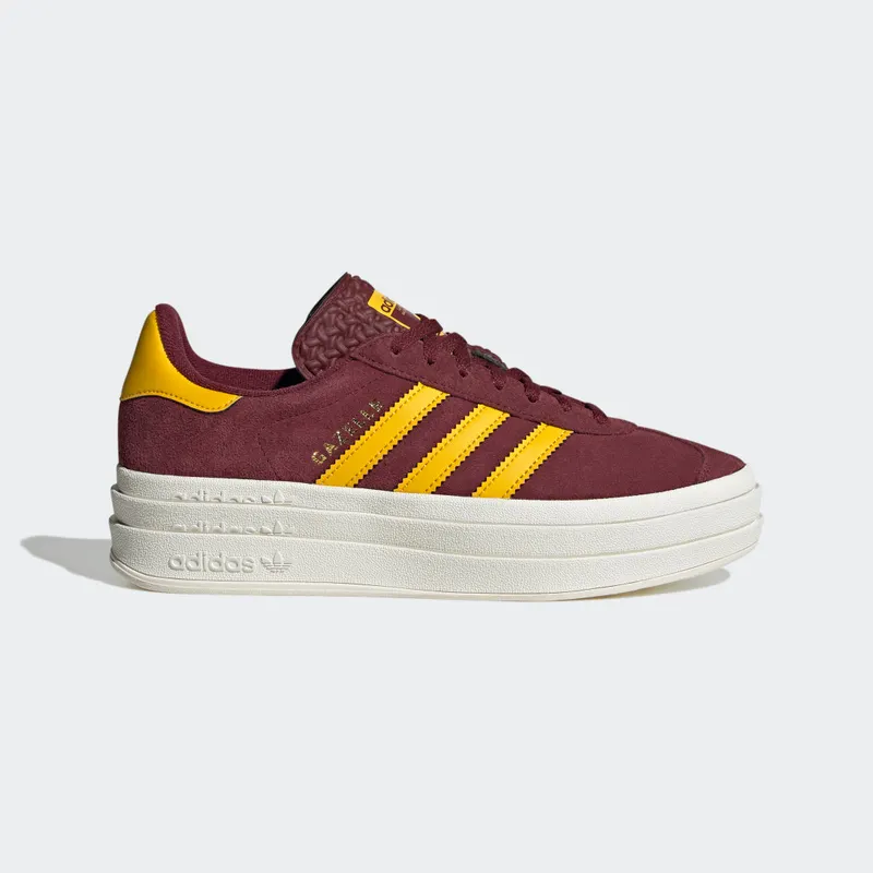 Adidas Gazelle Bold Shadow Red / Bold Gold / Core White (IF5195)
