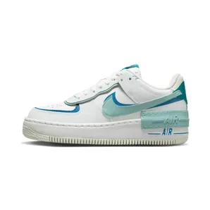 Nike Air Force 1 Low Shadow White Blue Whisper “Summit White / Industrial Blue / Geode Teal / Mineral” (DZ1847-101)