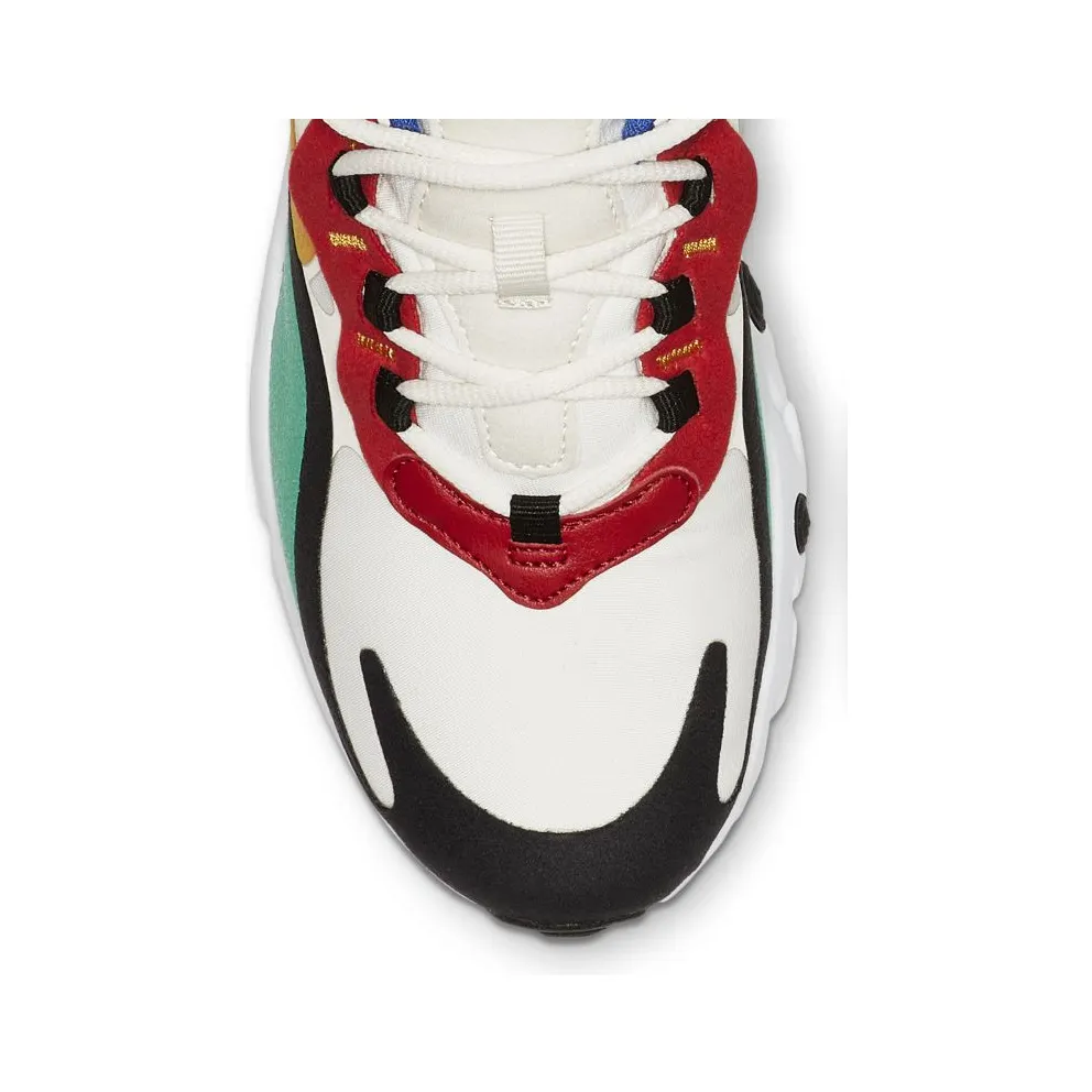 Nike Air Max 270 React Phantom Multi-Color (GS) Phantom/University Gold-University Red-Black-Kinetic Green-Hyper Royal (BQ0103-001)