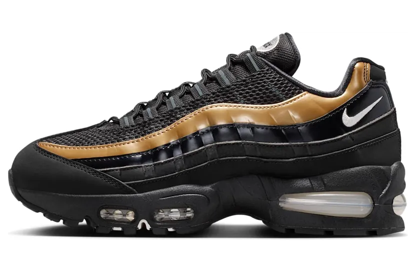 Nike Air Max 95 Black / Light Charcoal / Metallic Gold (IR1129-001)