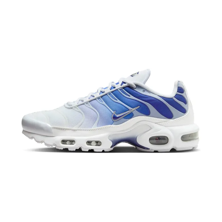 Nike Air Max Plus Blue Fade “White / Metallic Platinum / Salsa Red / Concord” (FZ4345-100)