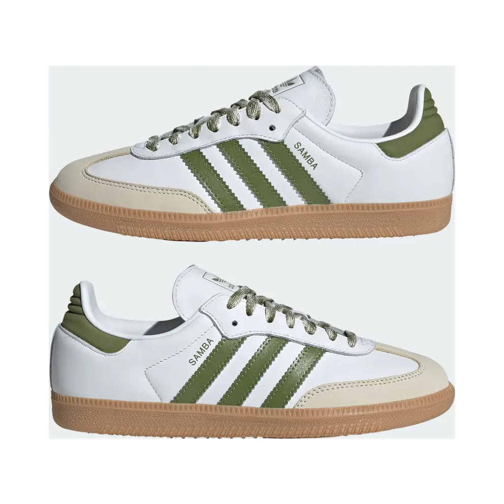 Adidas Samba OG “White Tech Olive Gum” (JS1352)
