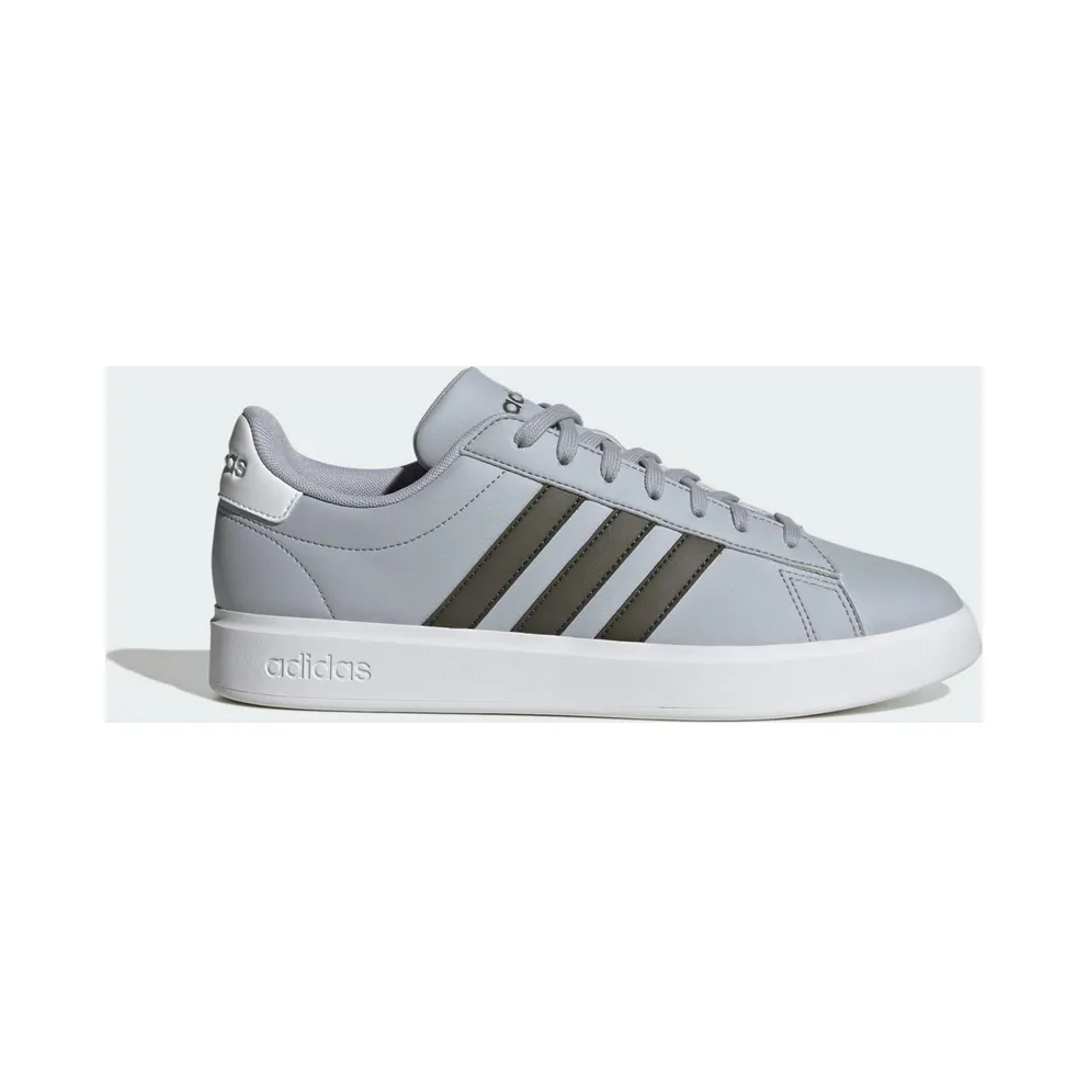 Adidas Grand Court Cloudfoam Comfort Halo Silver / Shadow Olive / Cloud White (ID4468)