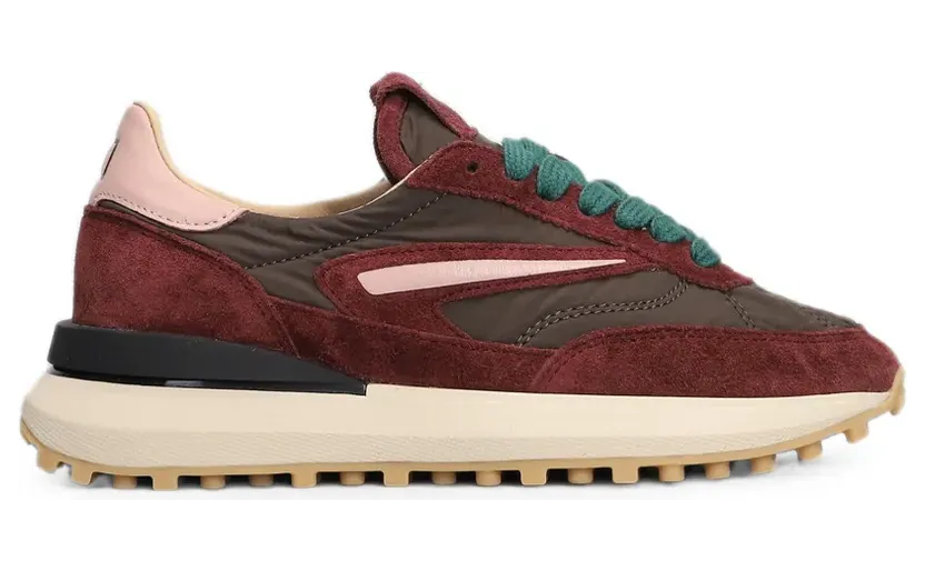 D.A.T.E. Athleta sneakers met suède afwerking – Rood (W451ATNYBR)