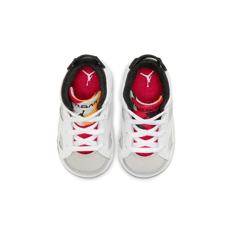Jordan 6 Retro Hare (TD) Neutral Grey/White-True Red-Black (384667-062)