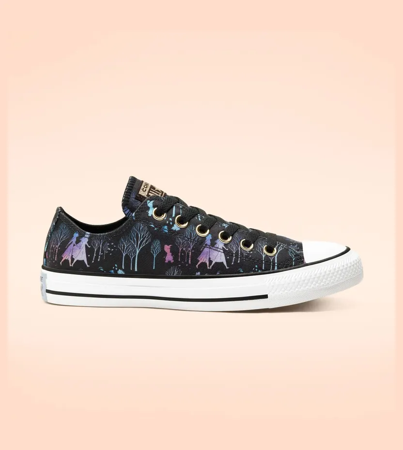 Converse Frozen 2 x Chuck Taylor All Star Low ‘Enchanted Forest’ Black/Multi-Color/Black (167359C)