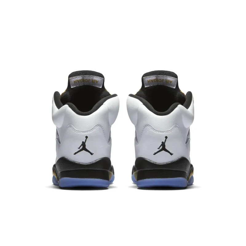 Jordan  5 Retro Olympic 2016 (GS) White/Black-Metallic Gold Coin (440888-133)