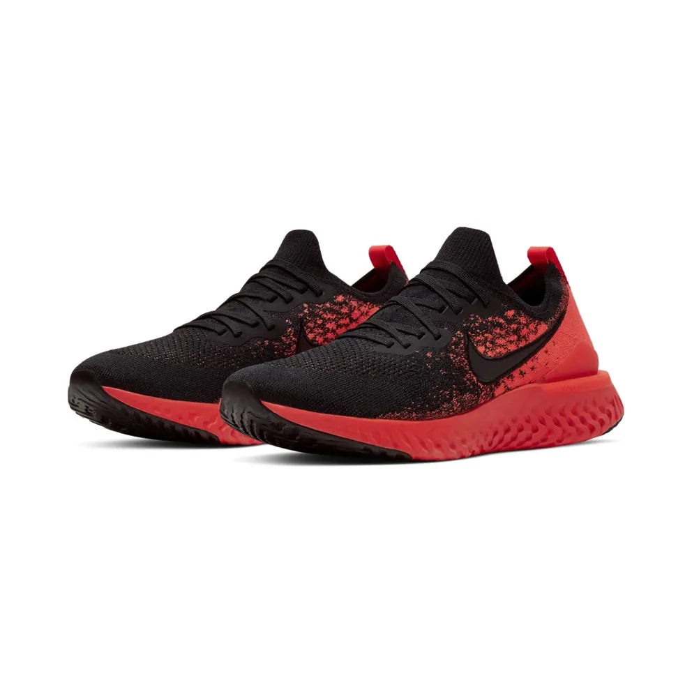 Nike Epic React Flyknit 2 Black Bright Crimson Infrared Black/Bright Crimson-Infrared-Black (BQ8928-008)