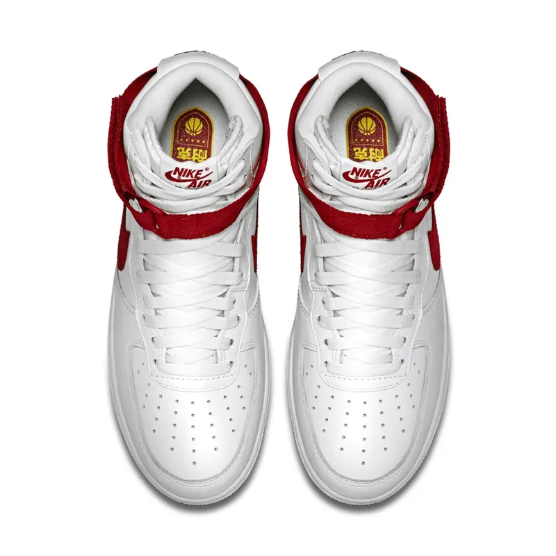 Nike Air Force 1 High Nai Ke Summit White (2015) Summit White/University Red (743546-100)