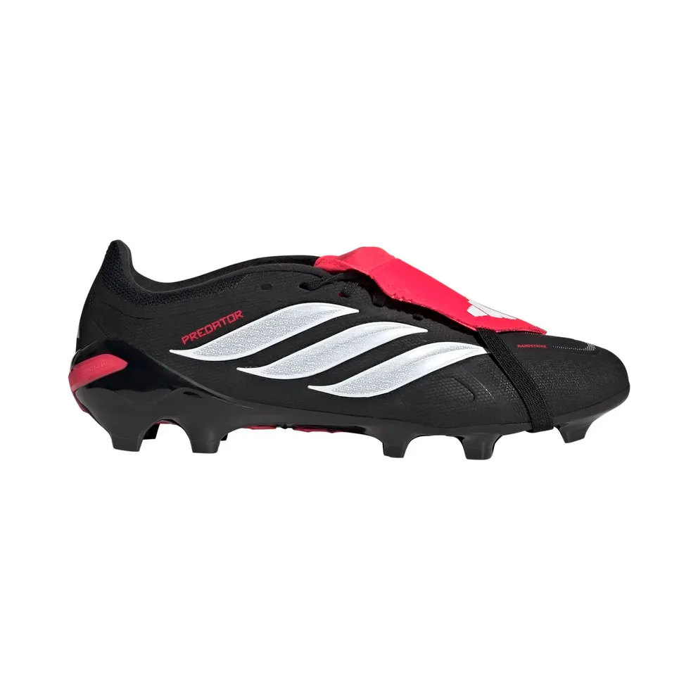 adidas Predator League Fold-over Tongue Firm Ground Football Boots “Core Black / Cloud White / Lucid Red” (JS0425)
