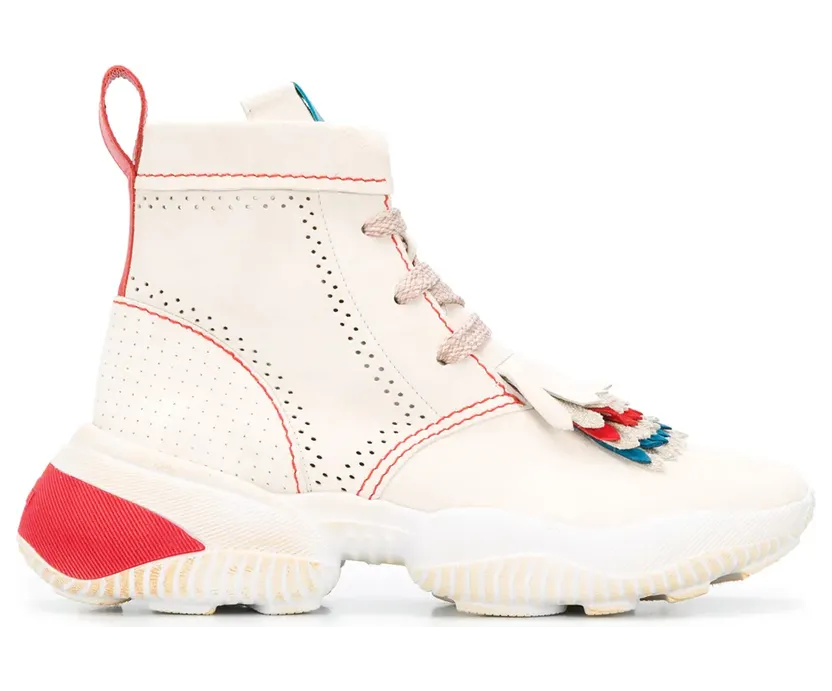 Hogan ‘Interaction’ High-Top-Sneakers – Nude (GYW5250CY30O1AT02U)