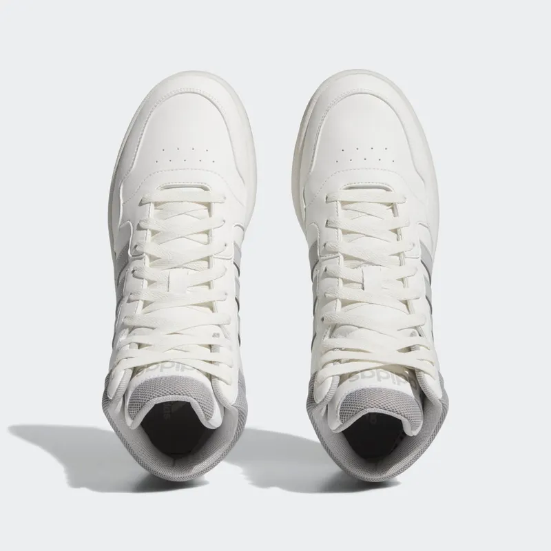 adidas Hoops 3.0 Mid Lifestyle Basketball Classic Vintage Core White / Grey Two / Gum (IG5568)