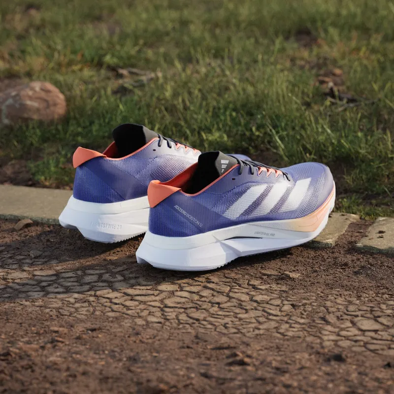 Adidas Adizero Boston 12 Lucid Blue / Cloud White / Impact Orange (JI4475)
