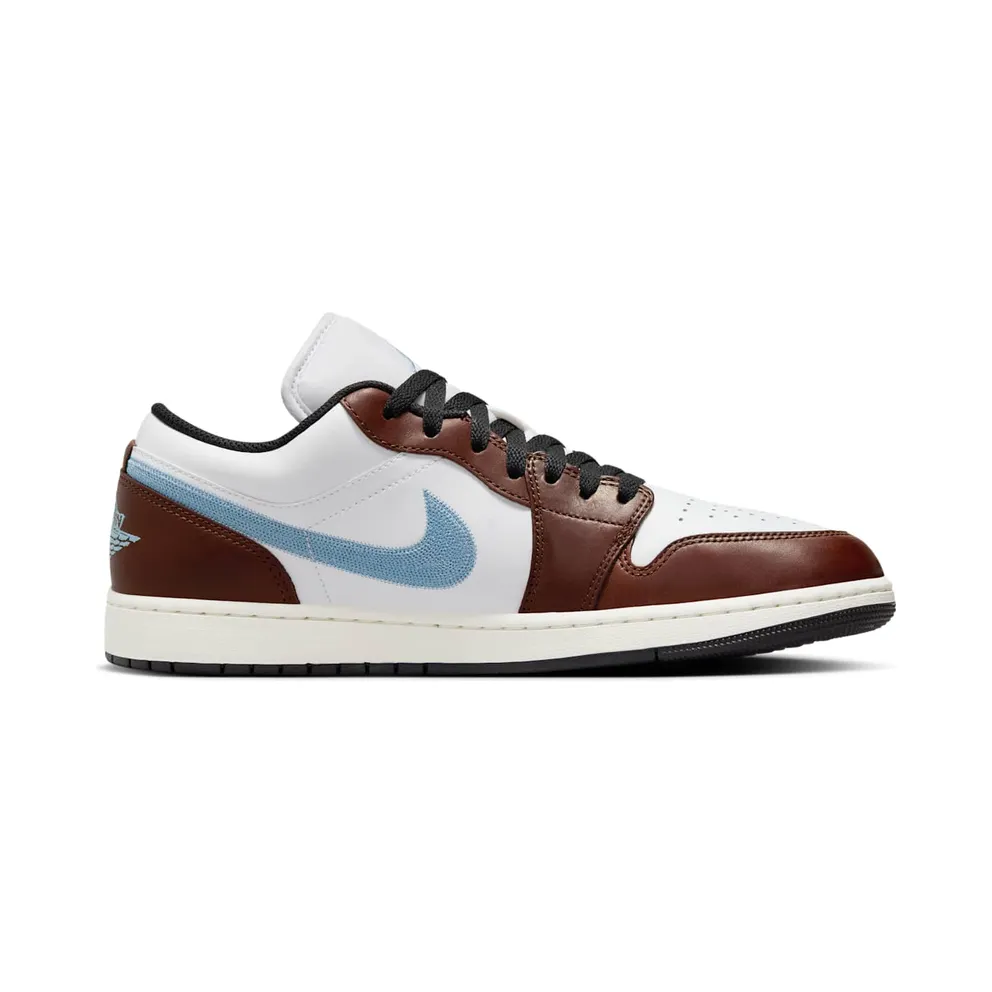 Air Jordan 1 Low SE “Embroidered Swoosh – Mocha” (FQ7832-142)