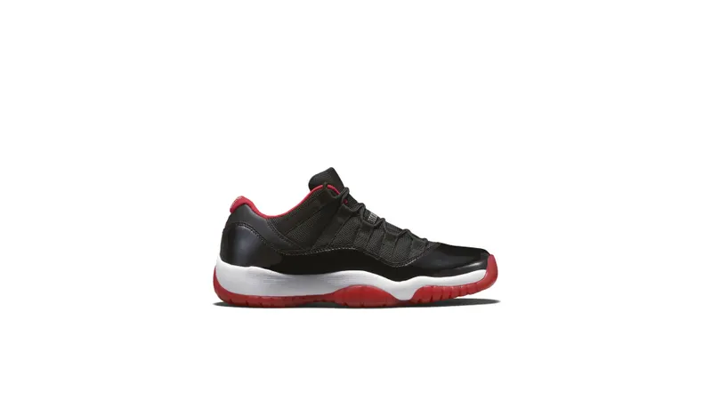 Jordan 11 Retro Low Bred (GS) Black/True Red-White (528896-012)