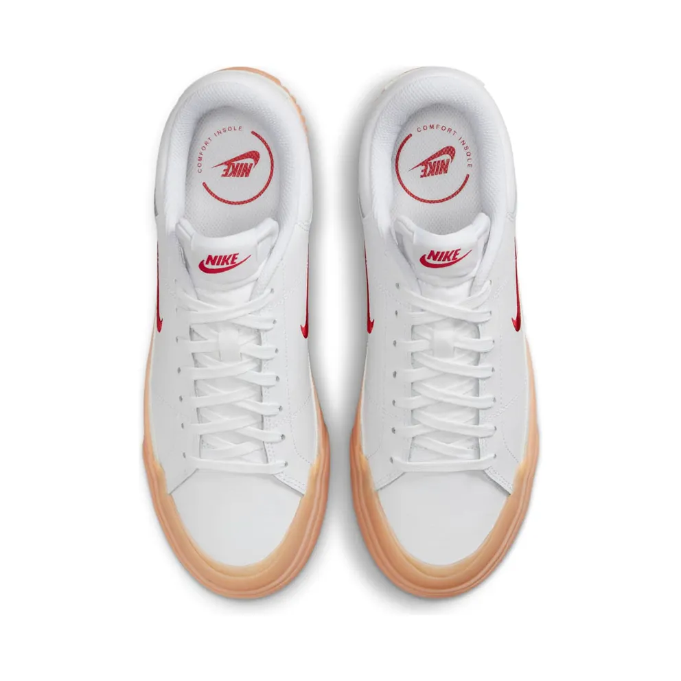 Nike Court Legacy Lift White Gum Yellow Sail University Red (FV5526-103)