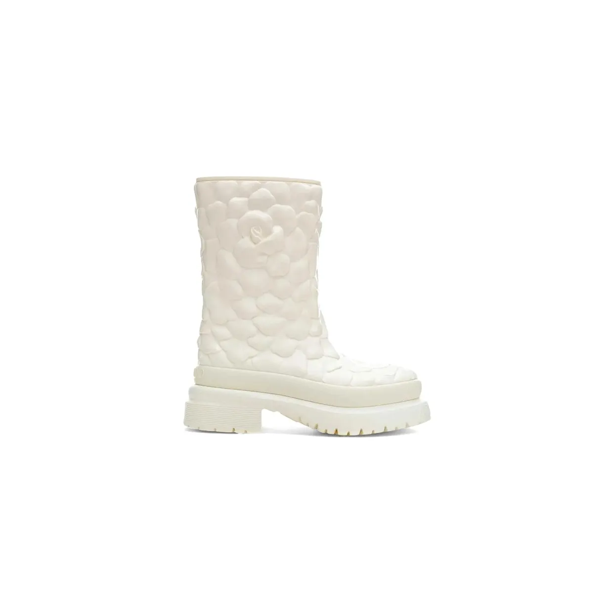 Valentino Garavani Atelier Shoes Rose Edition Rainboot White (WW0S0CZ2 CKC A03)