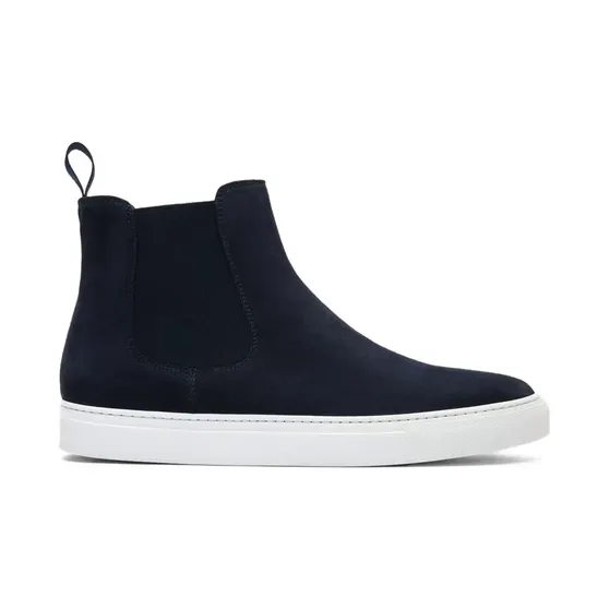 Scarosso High-Top-Sneakers im Chelsea-Stil “Blue” (TOMMASOSNEABLUSUED)