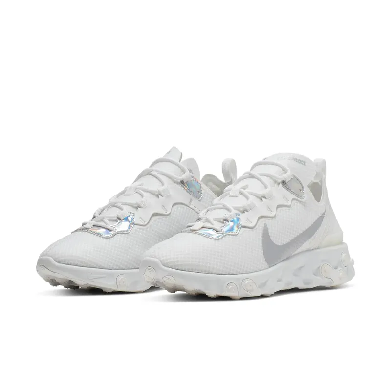 Nike React Element 55 ‘White Iridescent’ (2019) (CN0147-100)