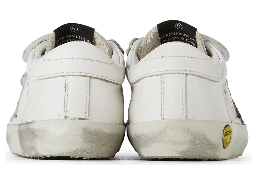 Golden Goose Baby White Old School Velcro Sneakers (GJF00111.F000419.10100) (2)