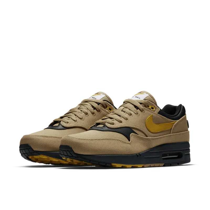 Nike Air Max 1 Air Max 93 Logo Elemental Gold Elemental Gold/Mineral Yellow-Black-White-Anthracite-Ale Brown (875844-700)