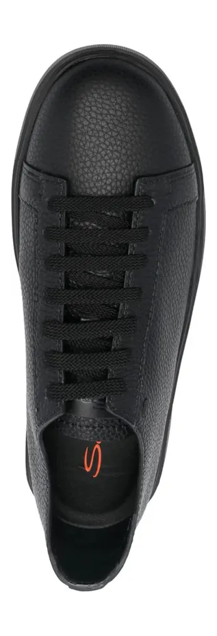 Santoni Leather Low-top “Black” (MBCD21571NEAN MMDN01) (2)