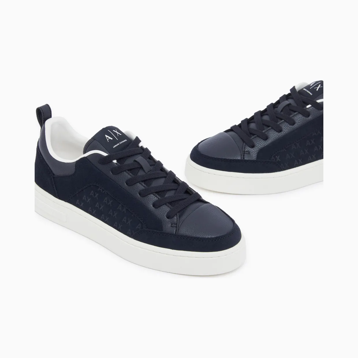 Armani Suede With All-Over Logo And Rubber Sole (XM003388-AF27475-UB004) (5)