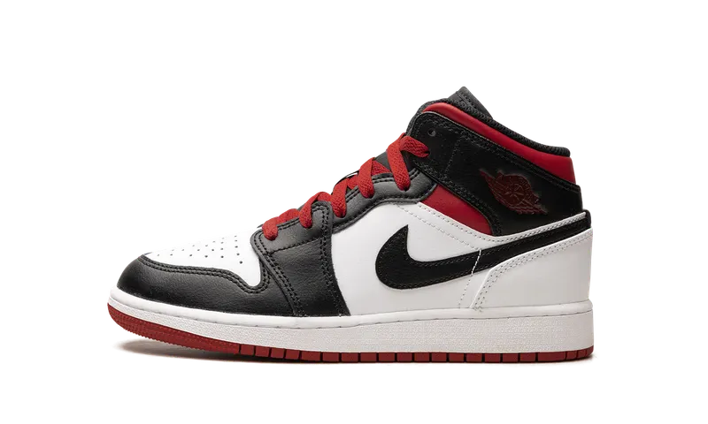 Air Jordan 1 Mid GS “Gym Red Black Toe” (DQ8423-106)