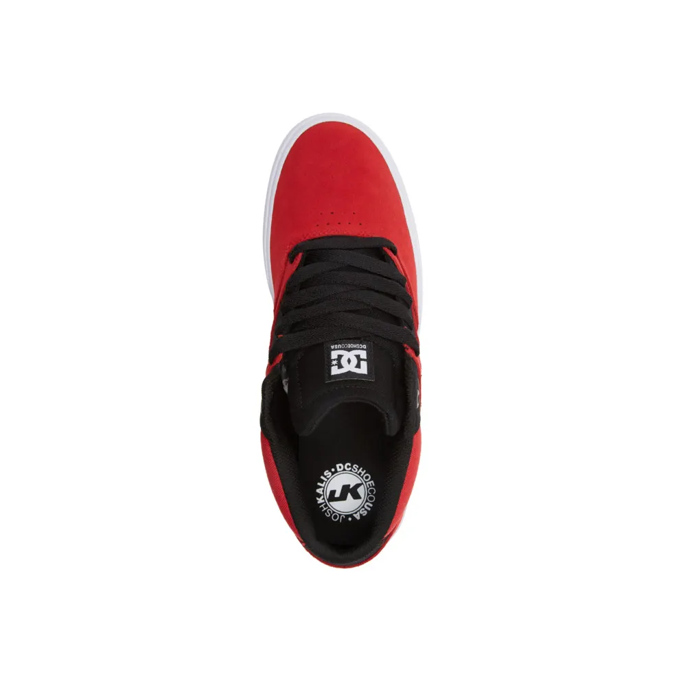 Lage DC Shoes Kalis Vulc Mid Adys300622 Athletic Red/Black (Atr) (ADYS300622-ATR)