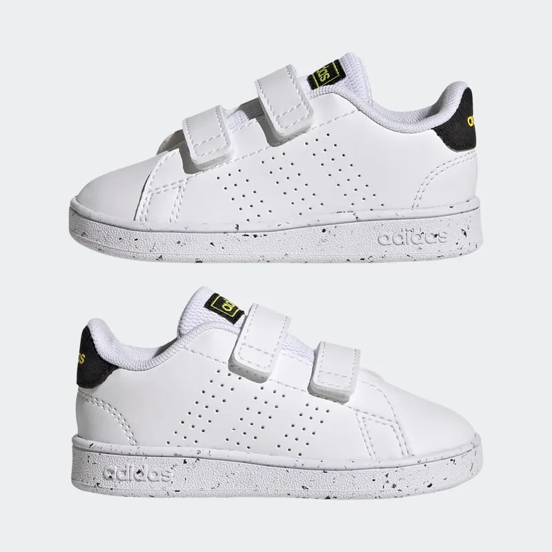 Adidas Advantage Lifestyle Court Two Hook-and-Loop Cloud White / Core Black / Beam Yellow (GW6502)