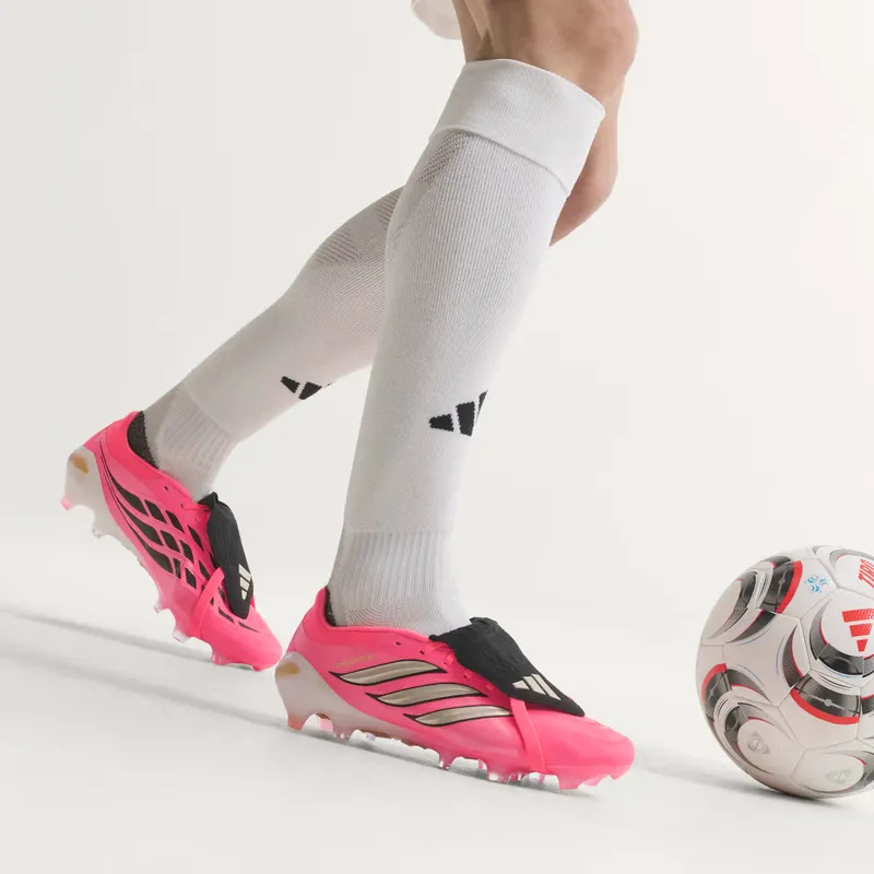 Adidas Predator Pro Fold-Over Tongue FG Football Boots, Pink (HQ0015)