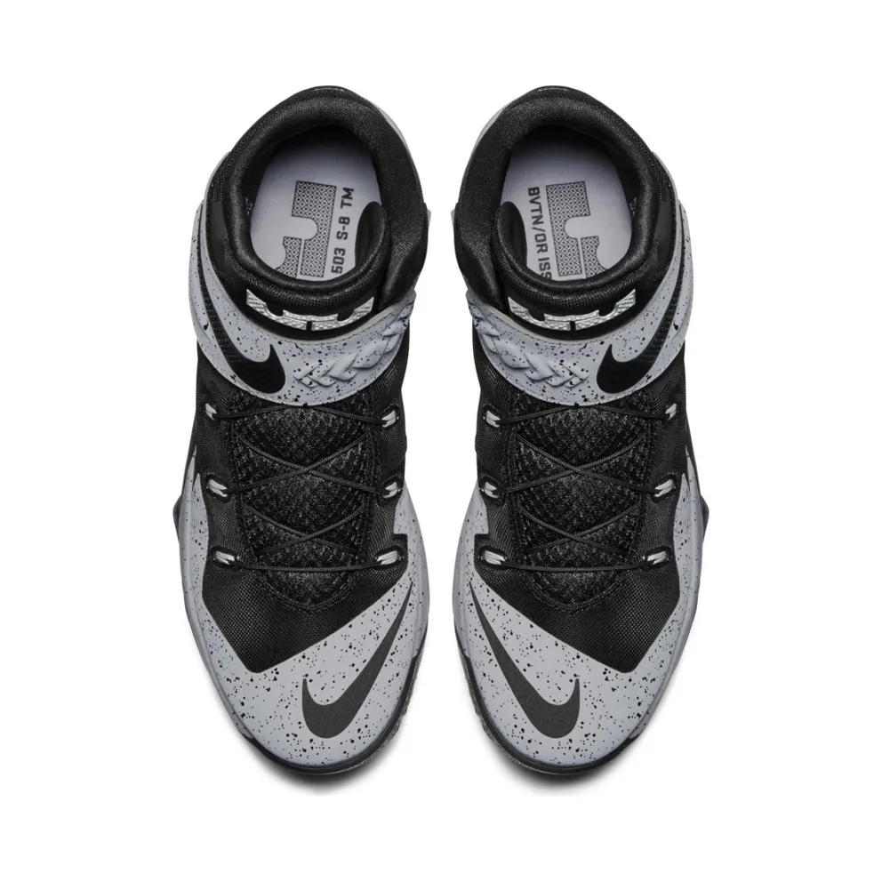 LeBron Soldier 8 “FLYEASE” Black/Black-Wolf Grey (805894-002)