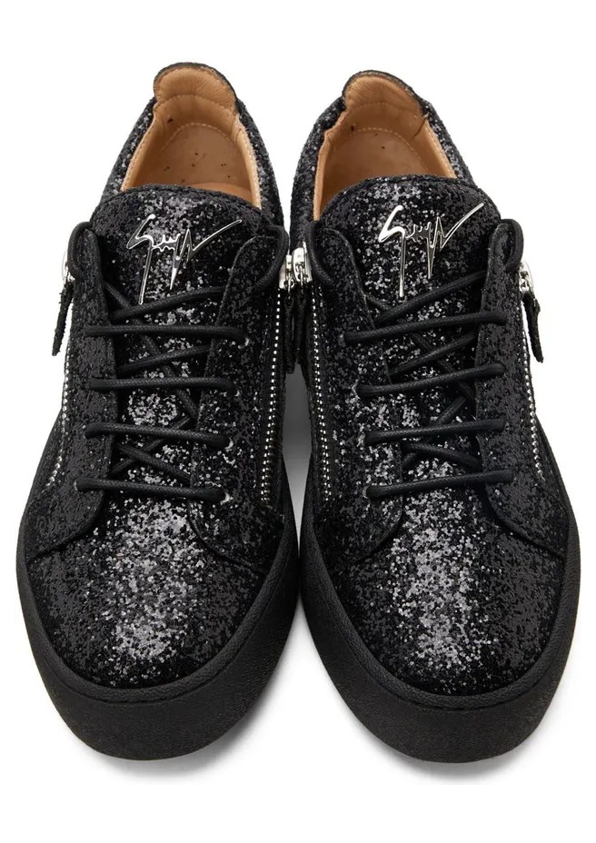 Giuseppe Zanotti Black Glitter Birel GLTTNR+NR+N (RM90000 81976) (5)