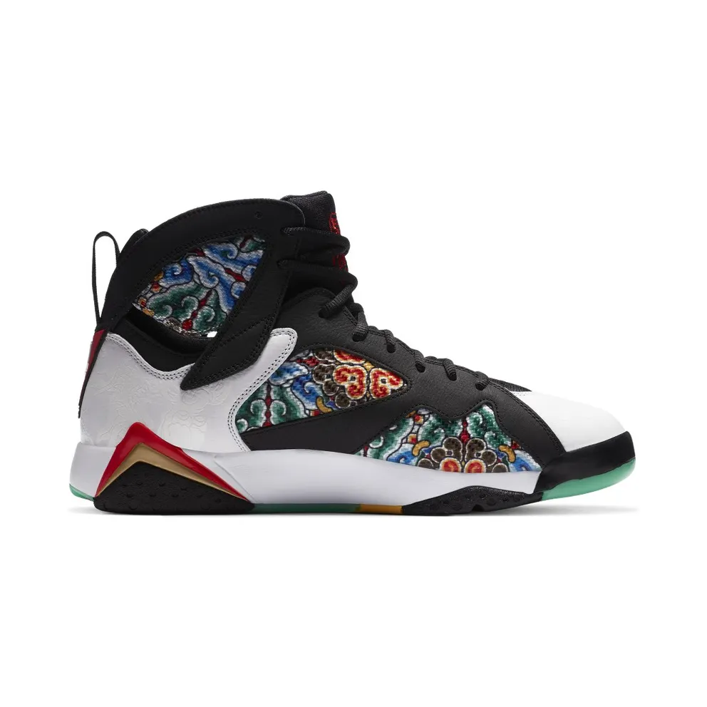 Jordan 7 Retro Greater China White/Chile Red-Black-Metallic Gold (CW2805-160)