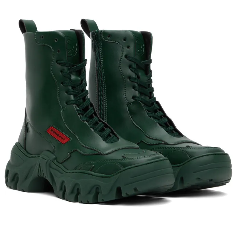 Rombaut SSENSE Exclusive Green Boccaccio II High-Top Sneakers (S22-B-047) (4)