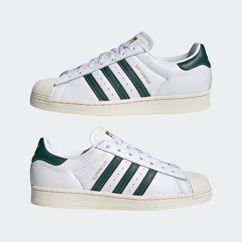 Adidas Superstar Cloud White / Collegiate Green / Gold Foil (GZ1604)
