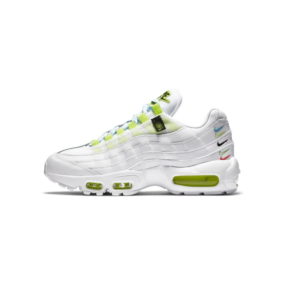 Nike Air Max 95 Worldwide White White/White-Volt-Blue Fury (CV9030-100)