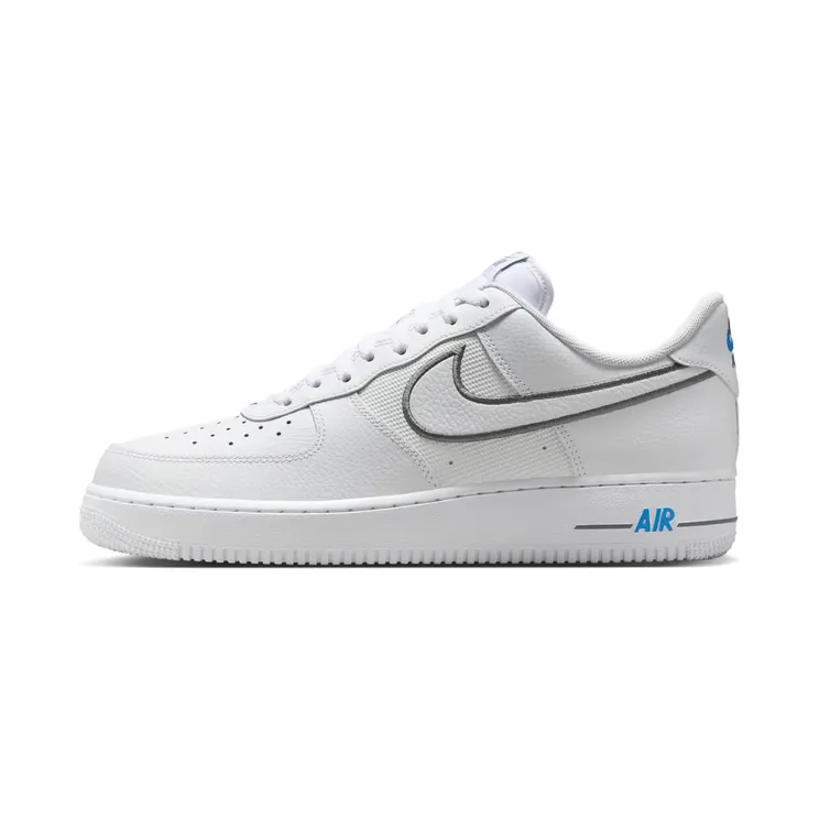 Nike Air Force 1 ’07 “White / Cool Grey / Light Photo Blue” (IB7677-100)