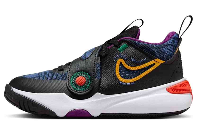 Nike Team Hustle D 11 SE Black Mystic Navy Cosmic Clay University Gold (FQ7659-001)