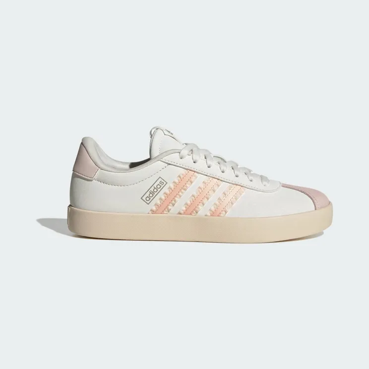 adidas VL Court 3.0 “Core White / Blush Pink / Cyber Metallic” (IH6602)