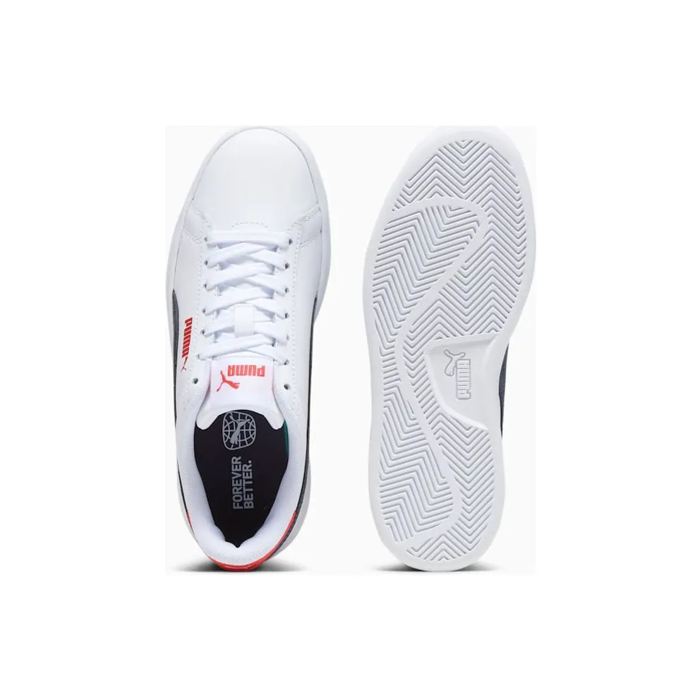Puma Smash – “White Navy Red” (392031-11)