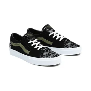 Vans Sk8-Low Paisley Suede Black Green (VN0A5KXDBLK)