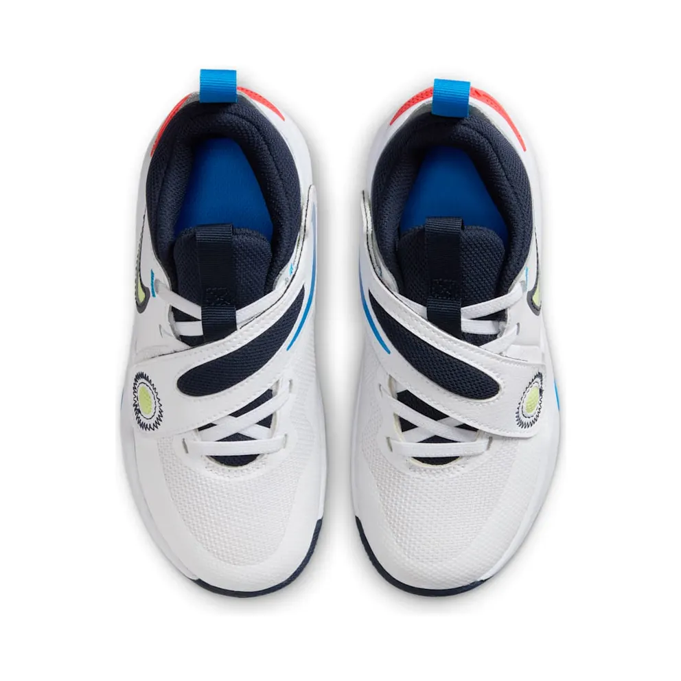 Nike Team Hustle D 11 White Bright Crimson Photo Blue Light Lemon Twist (DV8994-105)