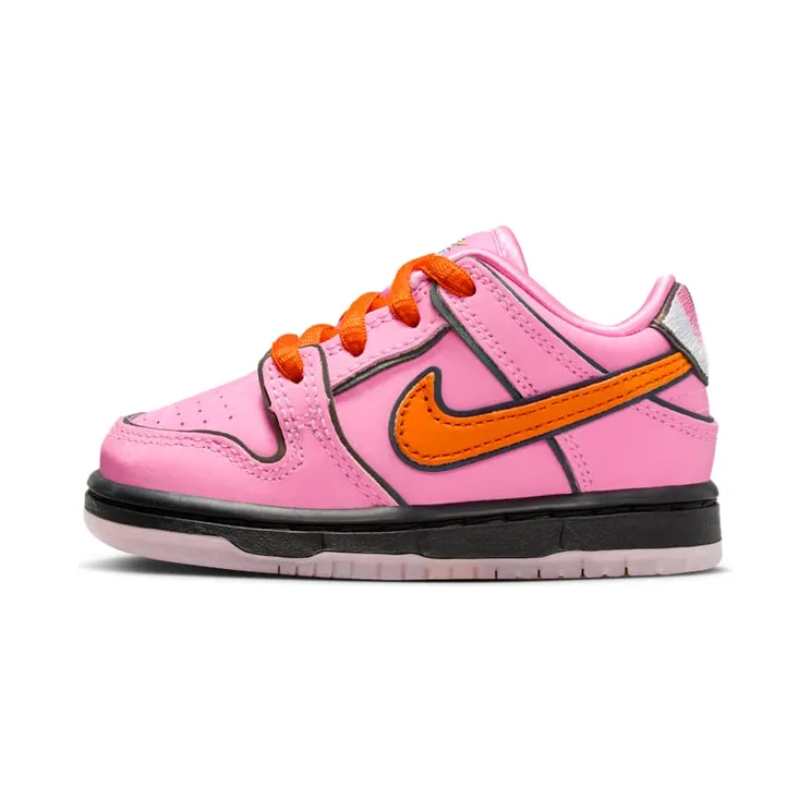 Nike SB Dunk Low TD Powerpuff Girls – Blossom “Lotus Pink / Orange / Medium Soft Pink / Magma Orange” (FZ3352-600)