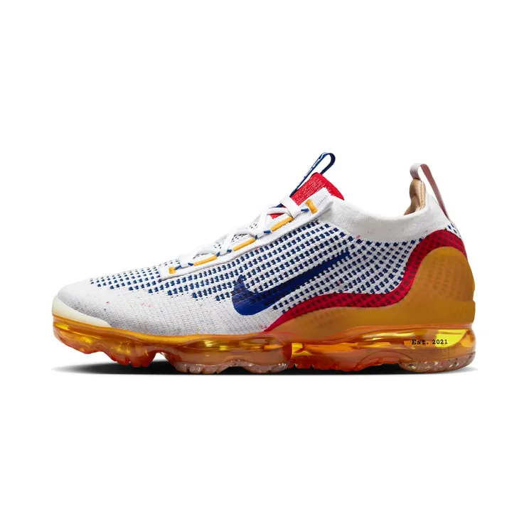 Nike Air Vapormax 2021 Pressure – “White / Yellow Ochre / University Red / Old Royal” (DQ8963-101)
