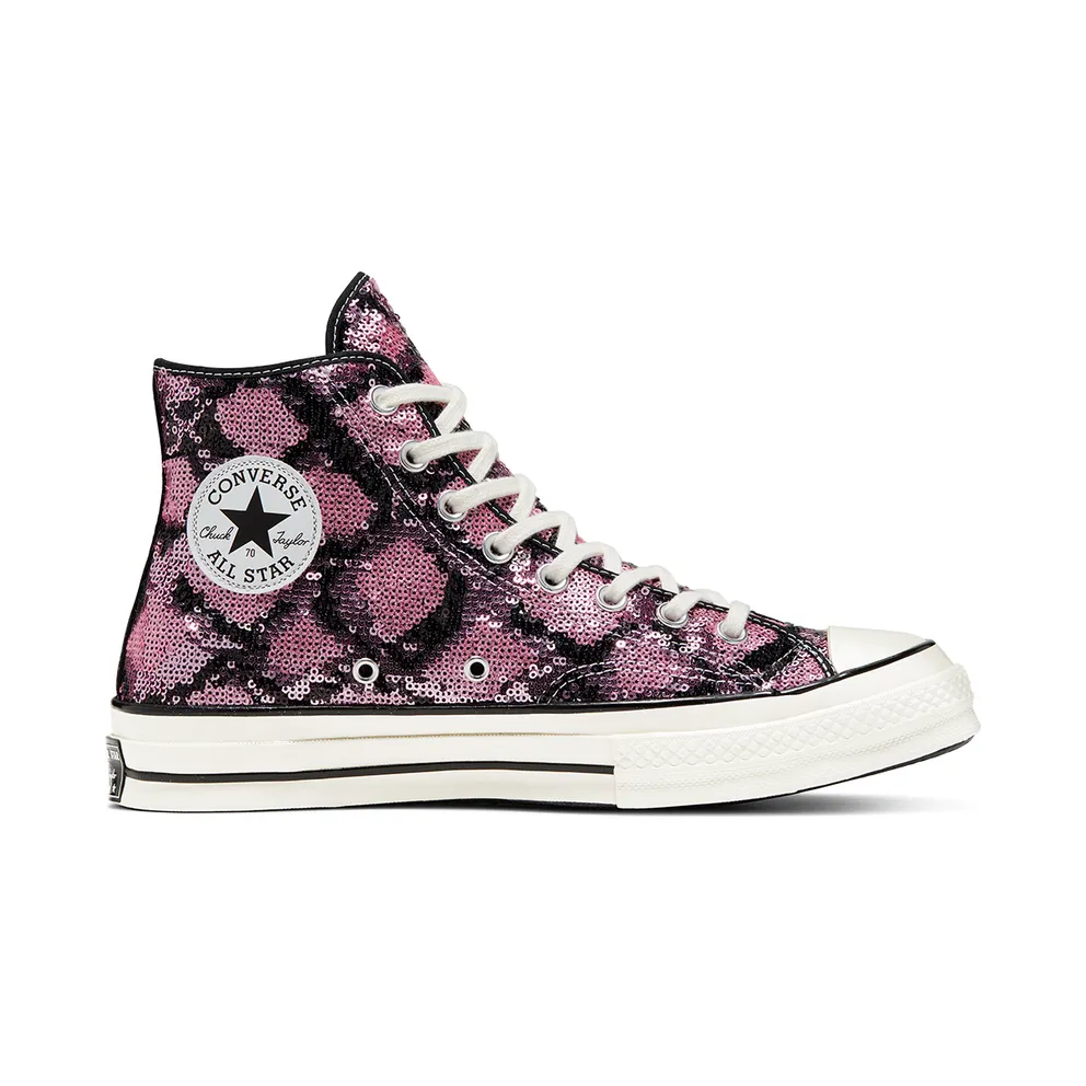 Converse Chuck Taylor All-Star 70s Hi Light Sequin Light Orchid/Egret-Black (166560C)