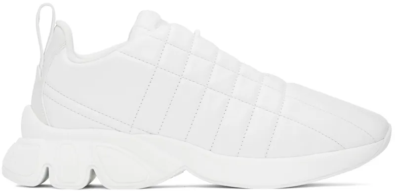 Burberry White Quilted Leather Classic (8057364)