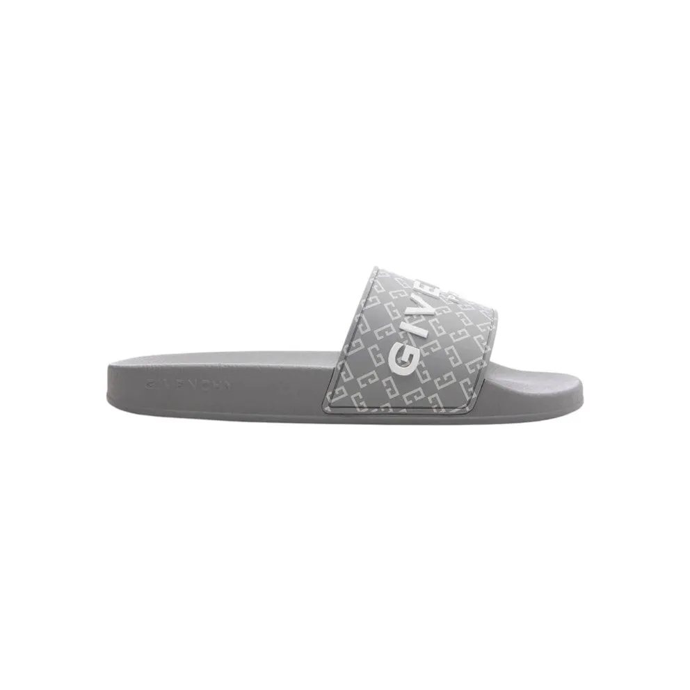 Givenchy Monogram Logo Slides Grey White (BH301TH1UC-030)