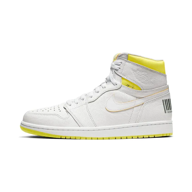 Jordan Air Jordan 1 High “White/Dynamic Yellow/Black” (555088-170)