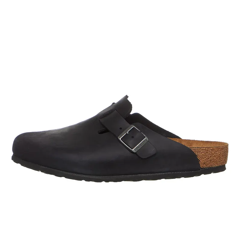 Birkenstock Boston Clog “Oiled Leather – Black” (0059461)